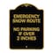 Signmission Emergency Snow Route No Parking Emergency Snow Route No Parking If Over 2 Inches, BG-1824-24108 A-DES-BG-1824-24108 - alternate 1